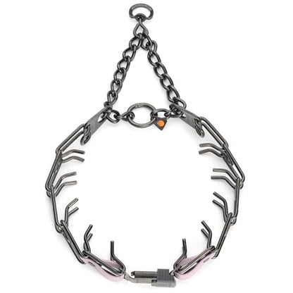 Herm Sprenger Black Stainless Steel Dog Collar with Quick Release ClicLock Buckle and Biothane Insert Training Collar Made in Germany (Pastel Purple, 25in x 4.0mm(Neck Size up to21-22in)) - color: Pastel Purple, size: 25in x 4.0mm(neck size up to21-22in)