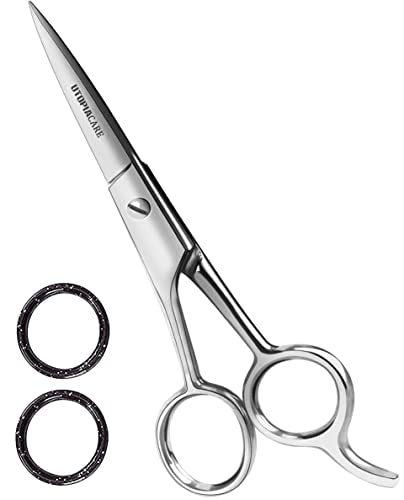 Utopia Care Hair Cutting and Hairdressing Scissors 3.5 Inch, Premium Stainless Steel shears with smooth Razor & Sharp Edge Blades, for Salons, Professional Barbers, Silver - color: Silver, size: 3.5 Inch (Pack of 1)