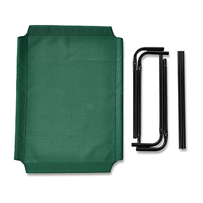 Amazon Basics Cooling Breathable Elevated Dog Bed with Metal Frame for Medium Dogs, 43" x 26" x 7.5", Green - color: Green, size: Medium