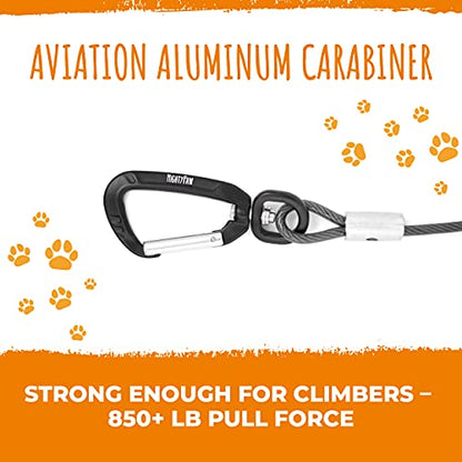 Mighty Paw Dog Seat Belt Vehicle - Chew-Proof Dog Belt - Great for Teething Puppies - Latch Bar Attachment Like Child's Car Seat - Aviation Aluminum Carabiner - Strong Enough for Climbers - 850+ LB - style: Chewproof - 32"