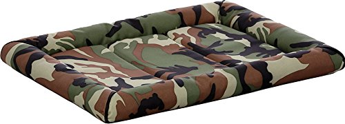 MidWest Homes for Pets Small QuietTime MAXX Ultra-Rugged Dog Bed, Water & Odor Resistant, Bolstered Edge, Non-Slip Bottom, Fits 24-inch Crates, Camo - color: Camo, size: 24 Inch