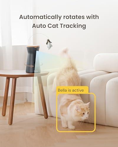 Furbo 360° Cat Camera: Basic See, Talk & Toss Features, No AI Alerts, No Subscription Required, Pet Security Cam w/Meowing Alerts, Rotating View, Treat Toss, 2-Way Audio, Smart Home Kitty Monitoring - style: Cat 360° Camera