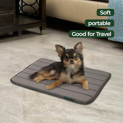 BALANCE Dog Crate Pad, Dog Foam Crate Mat Kennel Pad, Washable Water-Resistant Pet Bed Flat Dogs Cage Mat for Small Dogs - color: Brown, size: 24.0"L x 18.0"W x 0.8"Th
