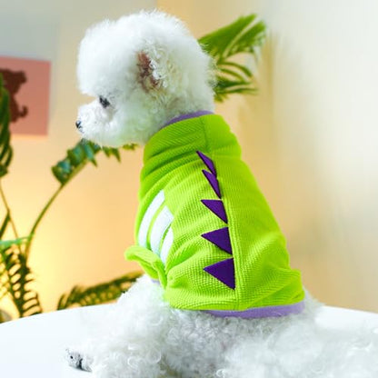 Dog Bathrobe Towel Small Dog Cute Dinosaur Drying Coat Super Soft Pet Bath Robe for Drying Dogs Fast Absorbent Dog Cat Bath Towel Adjustable Microfiber Bathrobe for Puppy Chihuahua Yorkie Pomeranian - size: Medium