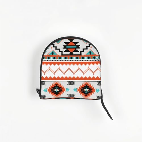 Dog Purse Carrier with Safety Hook - Foldable & Hands-Free Dog Cat Carrier Bag for Subway, Travel, Shopping up to 20lbs Aztec Style - color: Aztec Style