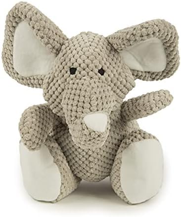 goDog Checkers Elephant Squeaky Plush Dog Toy, Chew Guard Technology - Gray, Large (Pack of 6) - color: Checkers - Elephant (Gray), size: Large (Pack of 6)