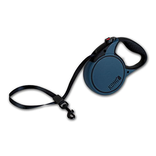 Alcott Kong Terrain Retractable Dog Leash, Small, Blue, 16' Long - color: Blue, size: Small 16'