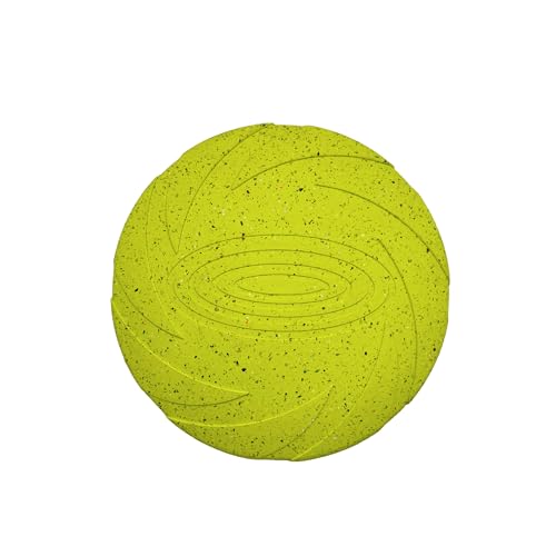 Max Fusion with Nike Grind, Arlee Frisbee Dog Toy, Chew Toy for Play, Fetch, Tug, L - color: Yellow Frisbee, size: Large