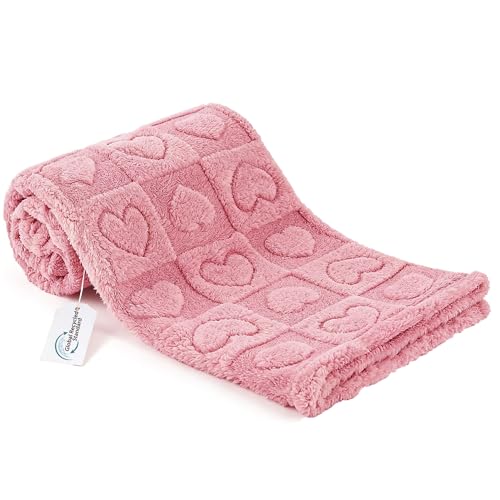 gogobunny Large Pet Blanket for Dogs Cats, Ultra Soft 300GSM Coral Fleece Washable Furniture Protector for Couch Bed Car Seat, Calming Crate Mat Blanket for Large Breeds, Pink, 60x80IN - color: Pink, size: 60x80"