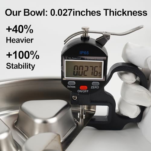 Kactoily 304 Stainless Steel Slow Feeder Dog Bowl, 2.5 Cups Non-Slip Pet Bowl, Raised Design for Slow Eating & Digestive Health - Perfect for Medium Large Dogs