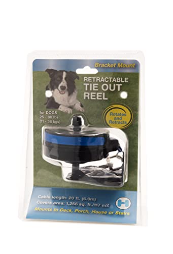 Lixit® Bracket Mount and Stake Retractable Leash Tie Outs for Dogs (Medium (Pack of 1), Bracket) - size: Medium