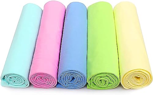 GabeFish Super Absorbent Shammy Dog Towels Quick Dry Eco-Friendly Soft Multifunctional Pets Cats Towel Packs Large 2PC - size: Large/2 Packs