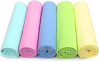 GabeFish Super Absorbent Shammy Dog Towels Quick Dry Eco-Friendly Soft Multifunctional Pets Cats Towel Packs Large 2PC - size: Large/2 Packs