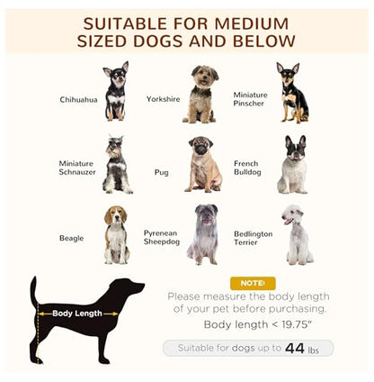 Dog Bed with Canopy 30 inch, Elevated Dog Cot Outdoor, UV Protection Pet Bed for Camping, Breathable Mesh Bed for Medium Dogs Up to 44lbs, Gray