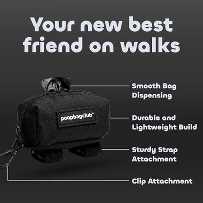 Dog Poop Bag Dispenser - Leash Mounted Durable Holder - Hands Free Essential for Dog Walking and Cleanup