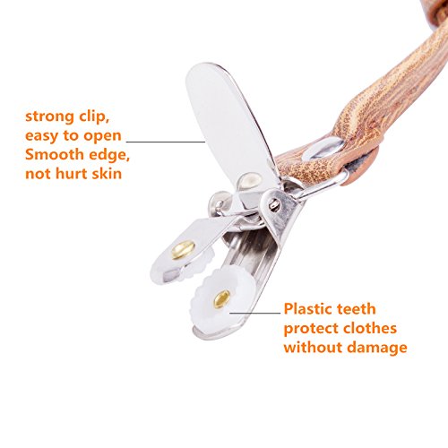 AWAYTR Kids Boys Adults Suspenders - 4 Sizes Sturdy Metal Clips Elastic Adjustable Suspender - color: Brown, size: 43Inches (Over 12 Years)