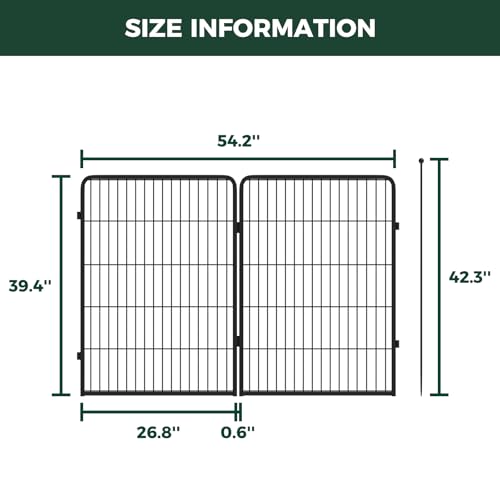 FXW Instant Unleashed Dog Playpen, Portable Pet Fence for Outdoor, RV Trips, and Camping, 40inch, 4 Panels for Medium and Large Dogs│Patented - size: 40"H