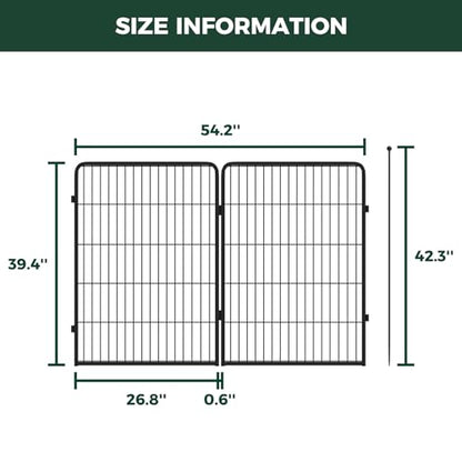 FXW Instant Unleashed Dog Playpen, Portable Pet Fence for Outdoor, RV Trips, and Camping, 40inch, 4 Panels for Medium and Large Dogs│Patented - size: 40"H