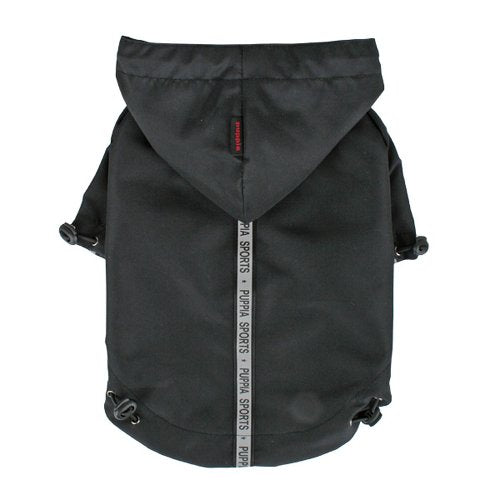 Puppia Authentic Base Jumper Raincoat, Medium, Black - color: Black, size: Medium