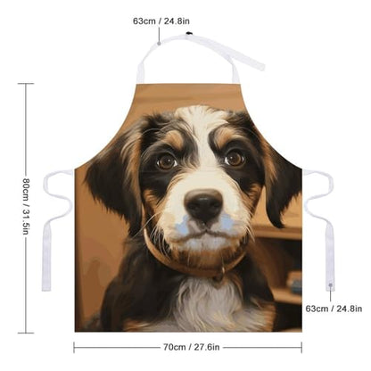 Dog Training Apron with Pockets - Durable Adult Kitchen Apron for Men And Women Adjustable Work Apron for Kitchen Cooking Restaurant BBQ Painting Crafting