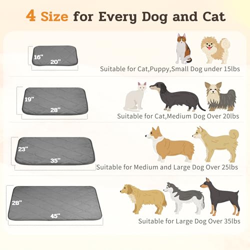 NWK Fluffy Self Warming Cat Mat, Cat Blanket, Thermal Dog Mat, Washable, Non-Slip Bottom for Sofa & Crate & Kennel & Car Seat (Misty Gray, Medium (28'' X 19'' X 0.4'')) - color: Misty Gray, size: Medium (28'' X 19'' X 0.4'')