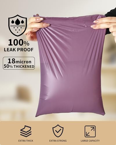 Funtin Dog Poop Bags, 60ct Unscented 13"x9" Leak Proof 1.8mil Extra Thick Strong Waste Bag Refill Rolls with Dispenser (Pruple & 60-Bags) - color: Pruple & 60-Bags
