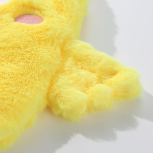 Tamu style Dog Chicken Crinkle Toy, Plush Squeaky 14 Inches, No Stuffing Design for Small Medium Dogs, Interactive Toy for Pet Training and Playing