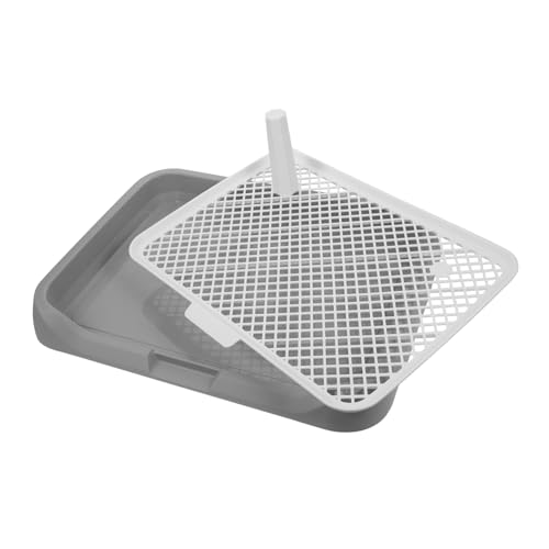 UKCOCO Splashproof Dog Potty Tray Indoor Durable Dog Toilet Easy Clean Multifunctional Pee and Poop Holder for Puppy Training and Housebreaking