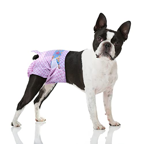 Disposable Female Dog Diapers, Puppy Diapers with Adjustable Elastic Waistline for Female Dog or Cat in Heat, Incontinence, Diaper with Wetness Indicator, M-10 Count - size: M-10