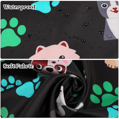 Dog Grooming Waterproof Apron with 2 Pockets, Cute Animals Puppy Dog Pets Apron - style: Cute Pet Dog