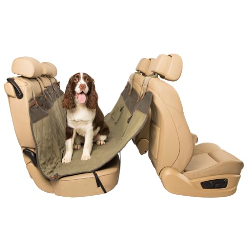 PetSafe Happy Ride Quilted Hammock Seat Cover - Long-Lasting Waterproof Backseat Protection - Keeps Leather Seats Clean & Protects from Scratches - Prevents Driver Distraction - Green - color: Green, size: Standard, style: Hammock