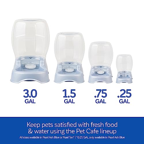 Petmate Pet Cafe Cat and Dog Water Dispenser - Water Bowl for Cats and Dogs, USA Made, 1.5 GAL, Pearl Ash Blue - color: Pearl Ash Blue, size: 1.5 GAL