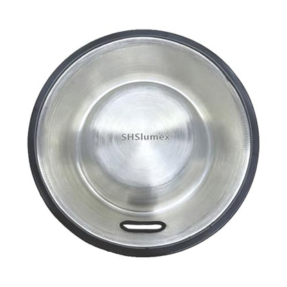 SHSlumex 2Packs Stainless Steel Pet Bowl with Anti-Skid Rubber Base for Small/Medium/Large Pet, Perfect Dish, Dogs Feeder and Water Choice Puppy Cat Kitten
