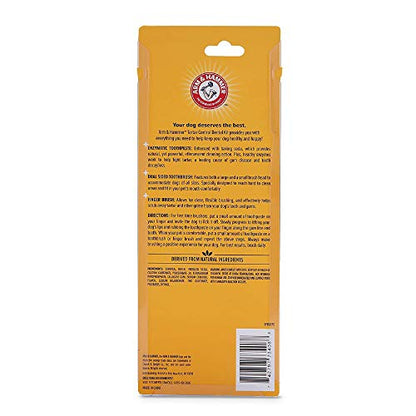 Arm & Hammer for Pets Tartar Control Dog Dental Kit, Enzymatic Toothpaste with Toothbrush and Fingerbrush, Baking Soda Formula Reduces Plaque and Tartar, Safe for Puppies, Beef Flavor, 3-Piece - size: 2.5 Ounce (Pack of 1)