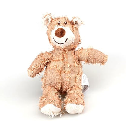Plush Dog Toys Set, 3 Pack Stuffed Bear Squeaky Chew Toys for Small and Medium Dogs