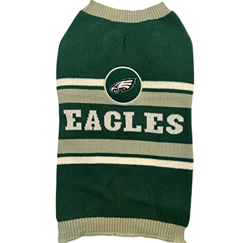 NFL Philadelphia Eagles Dog Sweater, Size Medium. Warm and Cozy Knit Pet Sweater with NFL Team Logo, Best Puppy Sweater for Large and Small Dogs - color: Philadelphia Eagles, size: Medium