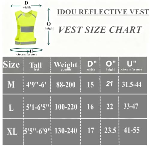 Reflective Vest Safety Running Gear with Pocket,High Visibility for Running,Biking,Walking,Women & Men - color: Neon Yellow, size: Medium