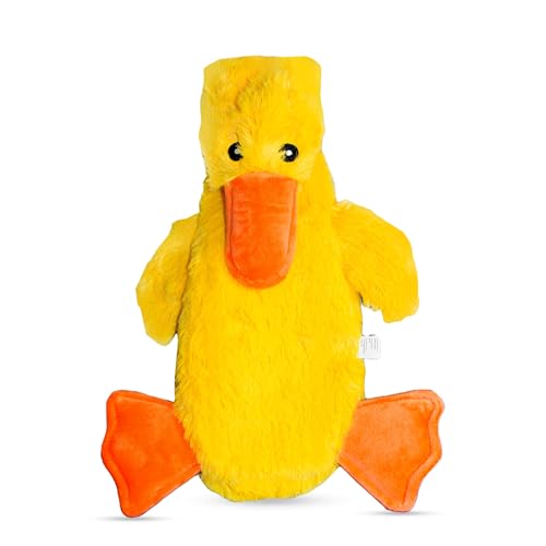 FGA MARKETPLACE Duck Flat NO Stuffing NO Squeak Plush Dog Toy, Funny Style Will Entertain Your Pet for Hours, Recommended for Small and Medium Dog 21 INCH Long - color: DUCK