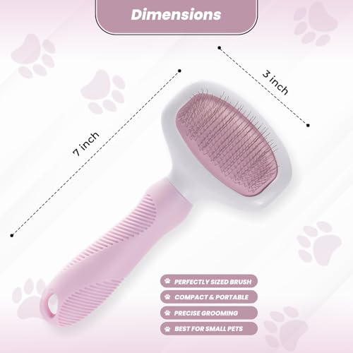 Small Slicker Brush for Grooming - Slicker Brush for Dogs and Cats can act as Deshedding Pet Tool for Healthy Coat Maintenance and Suitable for Short and long Haired Dogs - size: Small Poodle