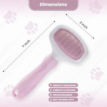 Small Slicker Brush for Grooming - Slicker Brush for Dogs and Cats can act as Deshedding Pet Tool for Healthy Coat Maintenance and Suitable for Short and long Haired Dogs - size: Small Poodle