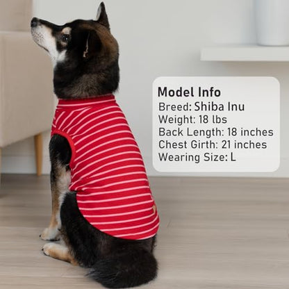 KYEESE 2Pack Dog Sweater Soft Pets Fleece Sweater Stretchy Dog Outfit for Small Dogs Boy Girl Comfy Sleeveless Doggie Sweatshirt Turtleneck Pet Coat Warm Lightweight Dogs Clothes Red,M - color: 9# Red+Red Stripe, size: Medium (7-11lbs)