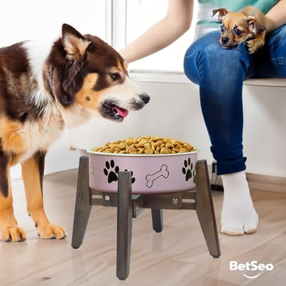 Dog Bowl Stand for Water/Food - Adjust with Lock - Dog Water Fountain Holder, Elevates Pet Food and Water Feeder Bowls (Bowl not Included) (1 Pack - (Height 10.4" Width 8-11.5") - color: 1 Pack - (Height 10.4" Width 8-11.5")