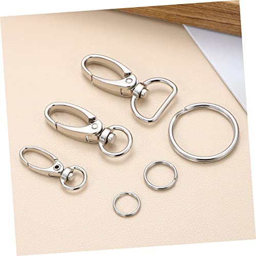 HANABASS Durable Pet Tag Clips with Matching Rings for Dog Collars and Cat Necklaces Lightweight Easy to Install Suitable for Pets