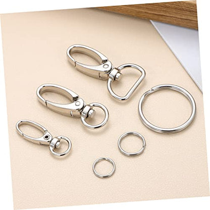 HANABASS Durable Pet Tag Clips with Matching Rings for Dog Collars and Cat Necklaces Lightweight Easy to Install Suitable for Pets