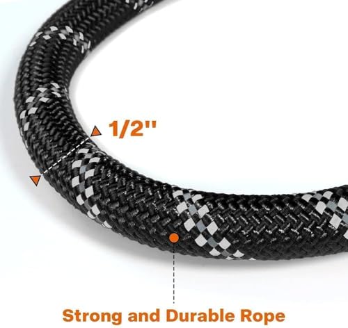 4/6 FT Dog Leash with Comfortable Padded Handle and Highly Reflective Threads for Small Medium and Large Dogs 4/6FT-1/2'' (47.25, Inches)