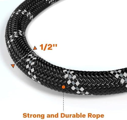 4/6 FT Dog Leash with Comfortable Padded Handle and Highly Reflective Threads for Small Medium and Large Dogs 4/6FT-1/2'' (47.25, Inches)