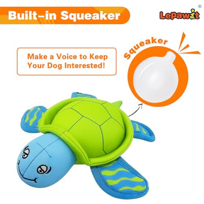 Dog Pool Toys, Floating Water Toys for Dogs, Squeaky Dog Toys for Water or Pool, Outdoor Beach Interactive Dog Toys for Small and Medium Dogs – Turtle - style: A-Turtle