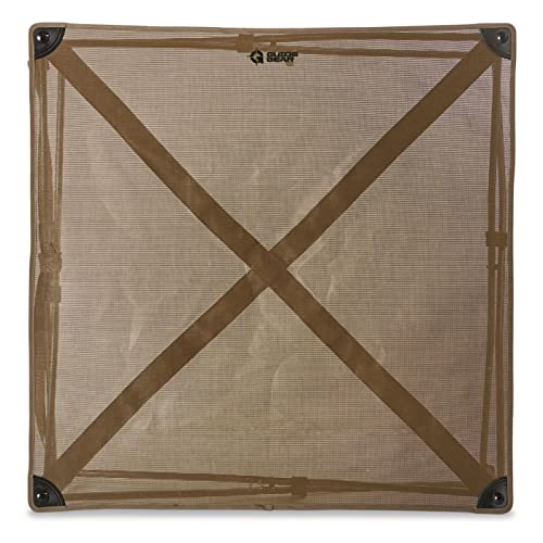 Guide Gear Bed with Elevated Bed Frame, Raised Outdoor Pet Couch, Cot, Dura Mesh Brown