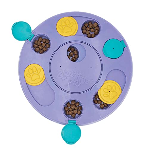 ZippyPaws - SmartyPaws - Puzzler Dog Toy - 3 in 1 Interactive Dog Toy Puzzle, Teaches Problem Solving Skills, Purple - color: Purple