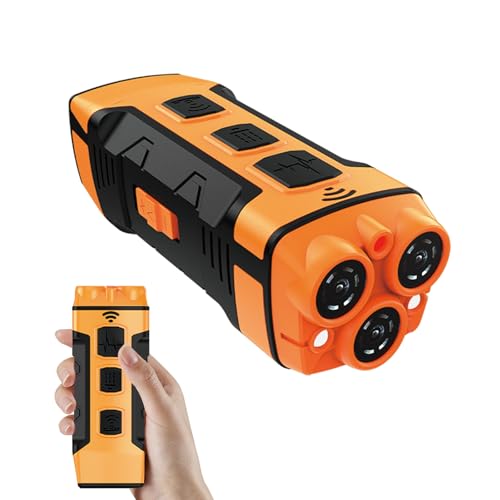 Dog Bark Deterrent Devices, Anti Barking Device for Dogs ultrasonic Stopper Control Device 50 Ft Correct Your Dog's Bad Behavior Better Than Shock Collars (YELLOW-5431)